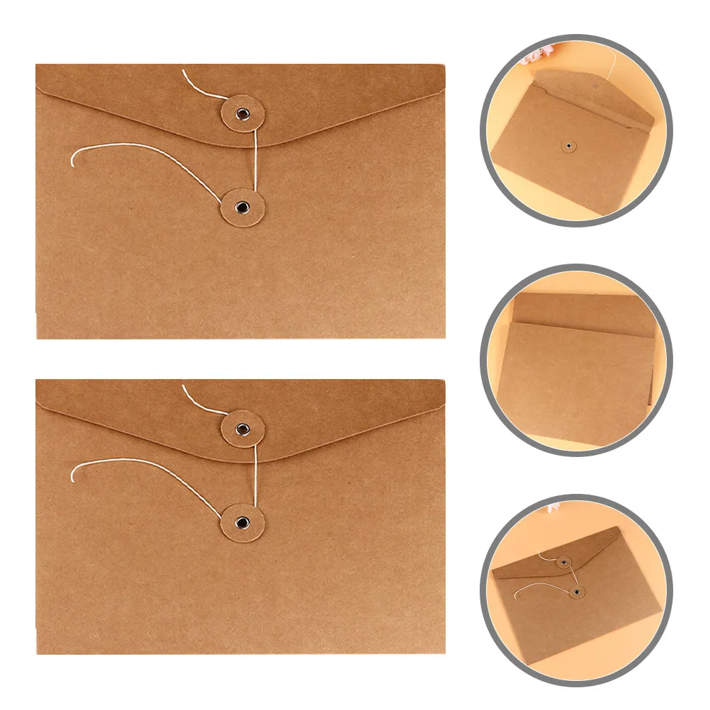 

10 шт. крафт-паперных пакетов для документов, прочные, с простым замком, формат А4, для офиса, дома, парка, поезда