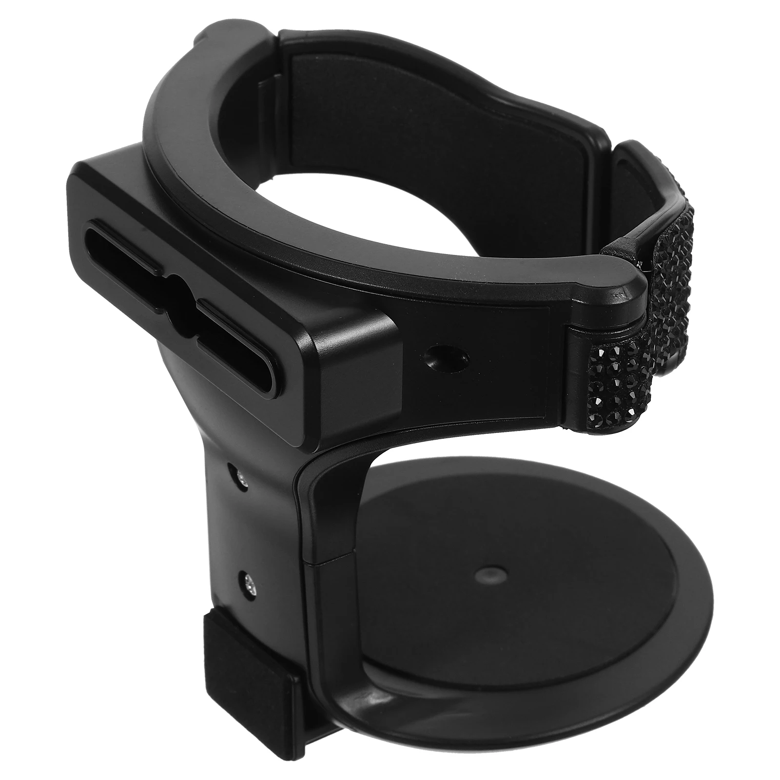 

Car Cup Holder Black Rhinestone Air Vent Drink Mount Sturdy Material Fits Most Cups Easy Install Car Accessories Beverage Holder