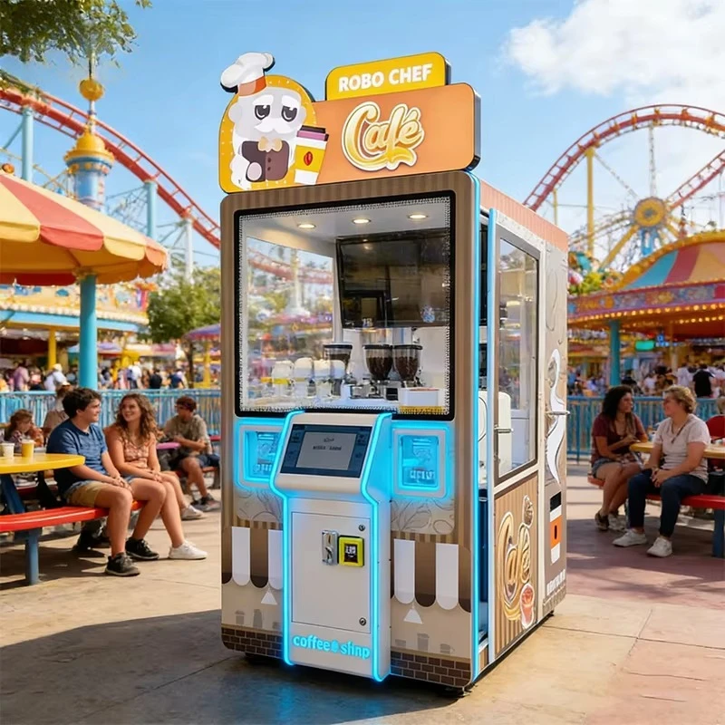 Coffee Equipment Stores - Smart Coffee Vending Kiosk Cashless Swipe