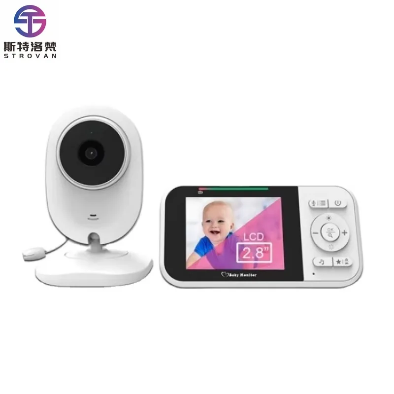 Baby s 218 Temperature Detection 2 Way Voice Baby Security Video Camera 2.8-inch LCD, Baby