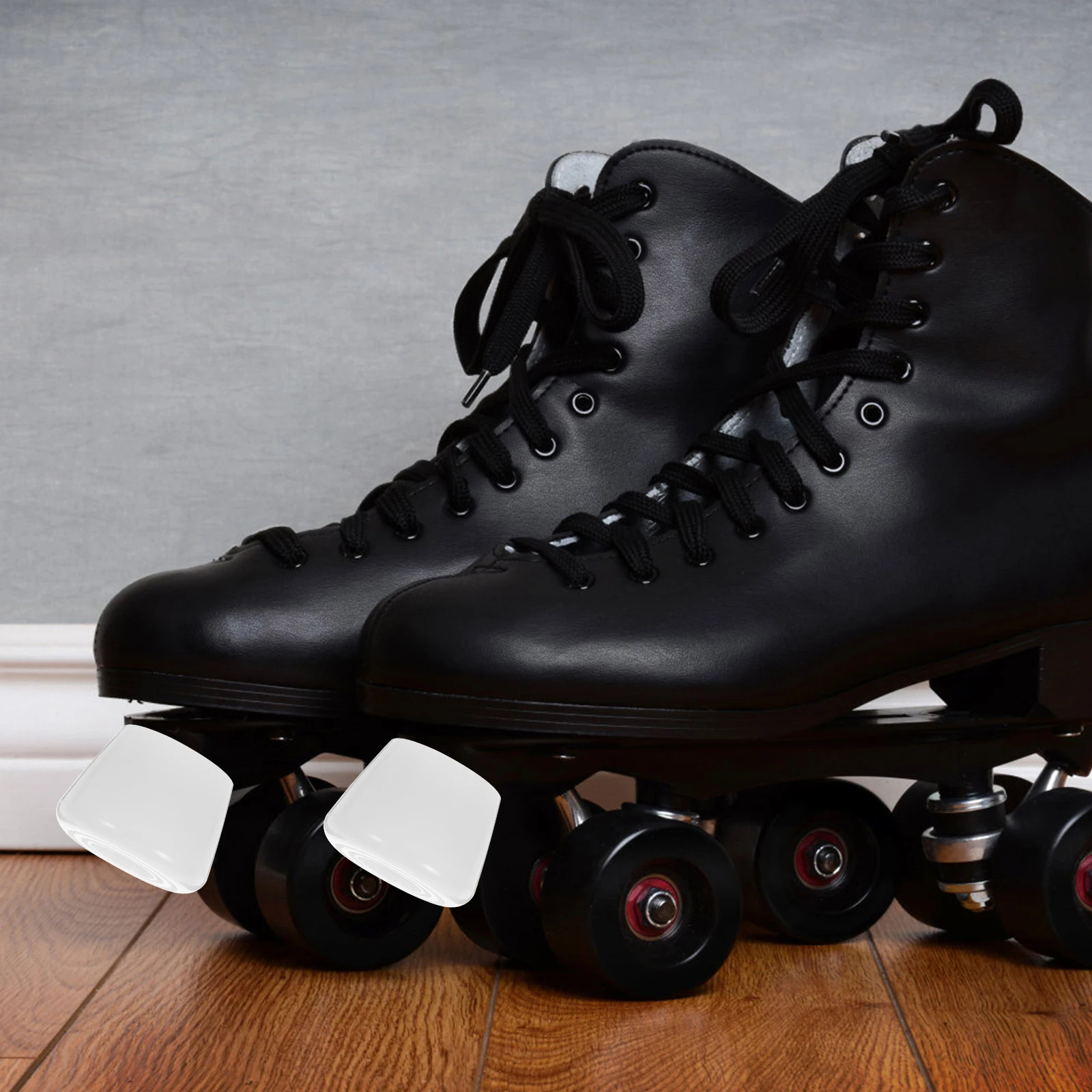 

Roller Skate Brakes PU Lightweight Wear Resistant Large Area Adjustable White Color Exercise Brake Head Jam Plugs Skates Supply