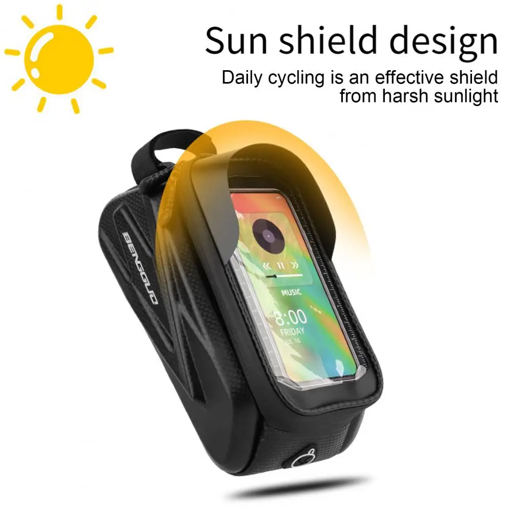 Bike Supplies Waterproof Capacity Bicycle Bag with Touch Control Design Universal Phone Container Easy to Install for Sellers