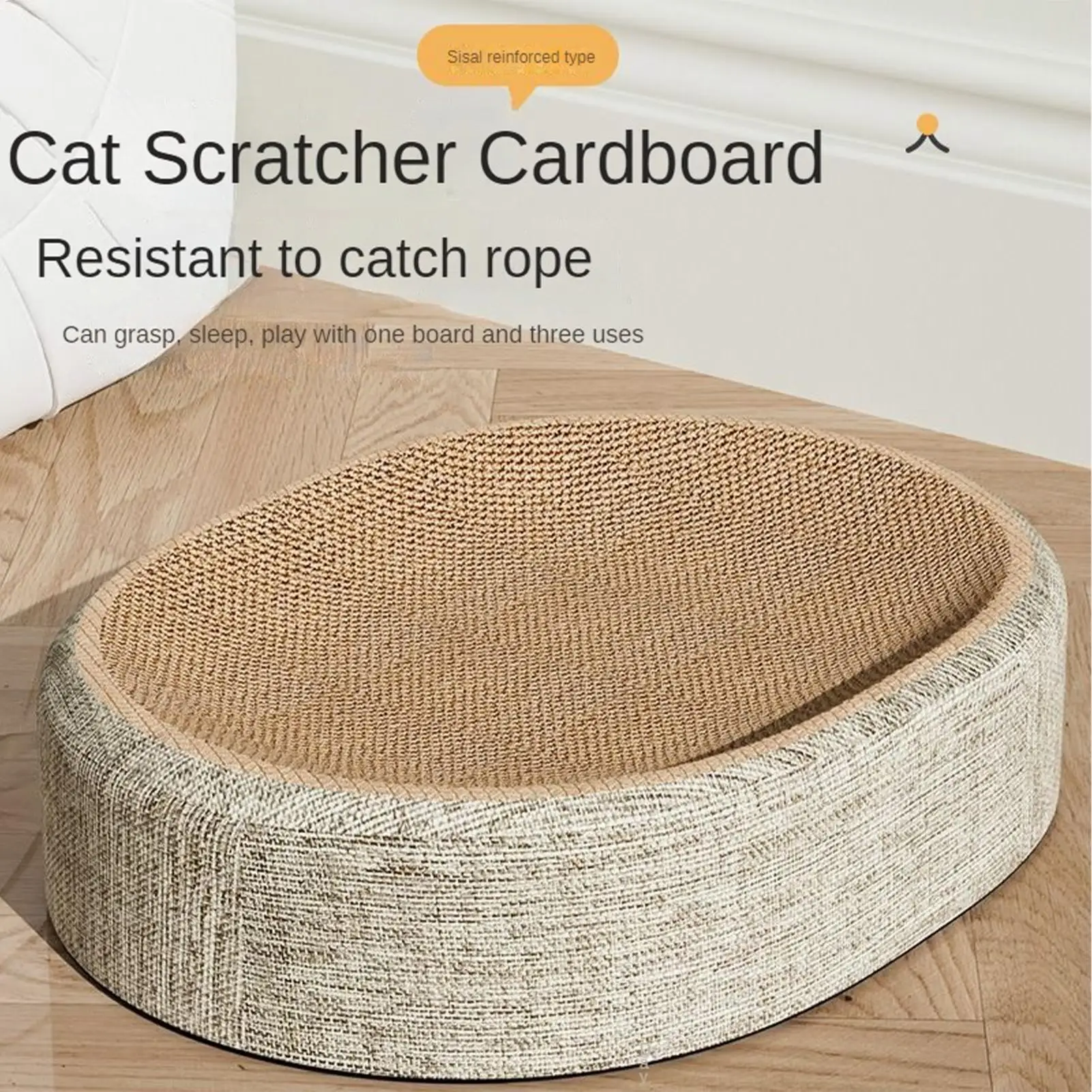 Neue Oval Katze Kratzbrett Schützen Möbel Schleifen Klaue Spielzeug Wellpappe Tragen-beständig Katze Nest Katze Zubehör