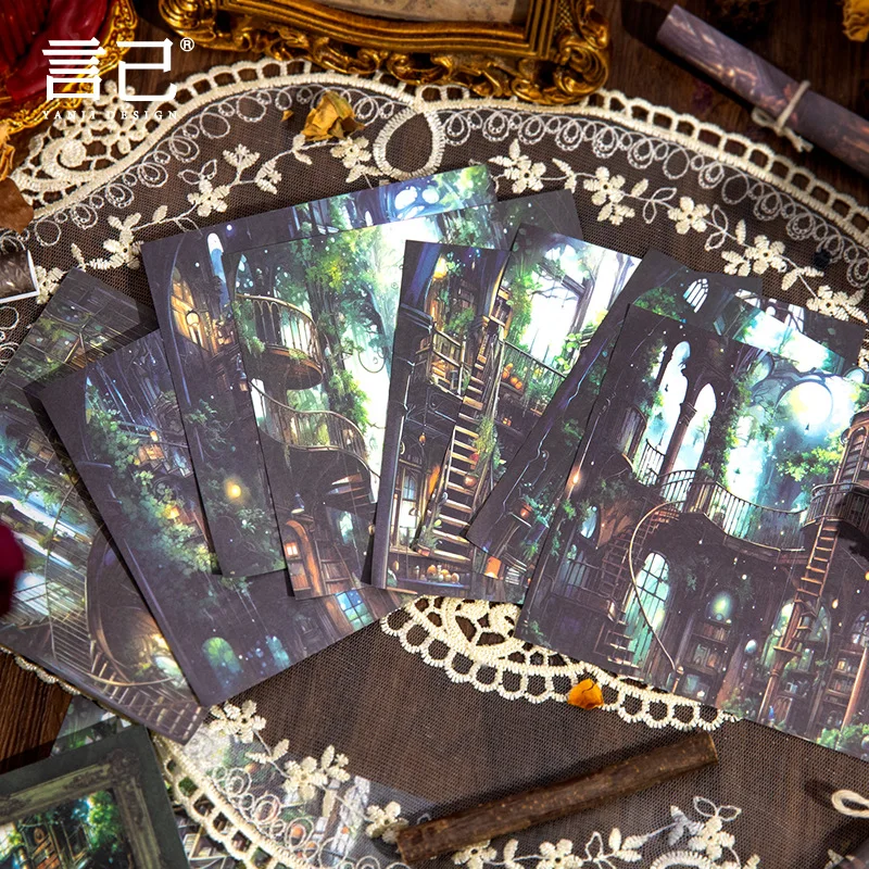 40 pcs Vintage INS Futuristic style material paper Decorative DIY Diary Album Scrapbooking Junk Journal Supplies