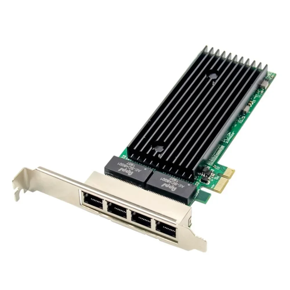 pcie x1 1000m lan 4-Port RJ45  Gigabit Ethernet PCI-Express X14  Server Adapter Network Card Intel82576 T4 Chipset