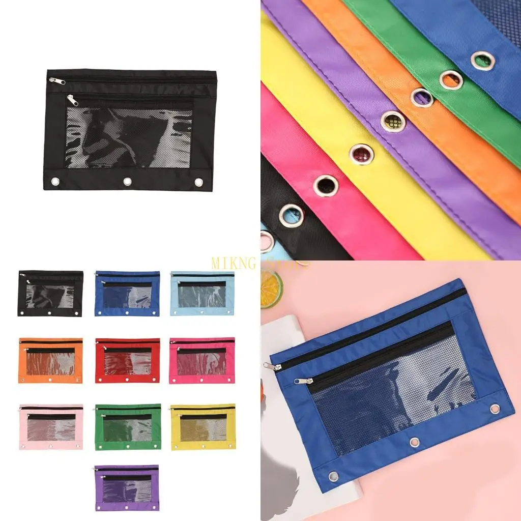 

Pen Case Double Zipper Pen Bag Pencil Case Pencil Box File Bag School Supplies best sale