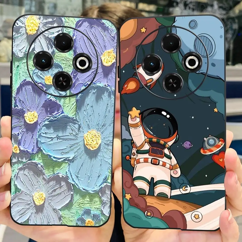 For Tecno Spark 30 Pro Case Cute Cat Painted Cover Soft Silicone Phone Cases For Tecno Spark 30 30C Pro Spark30C Full Back Cover