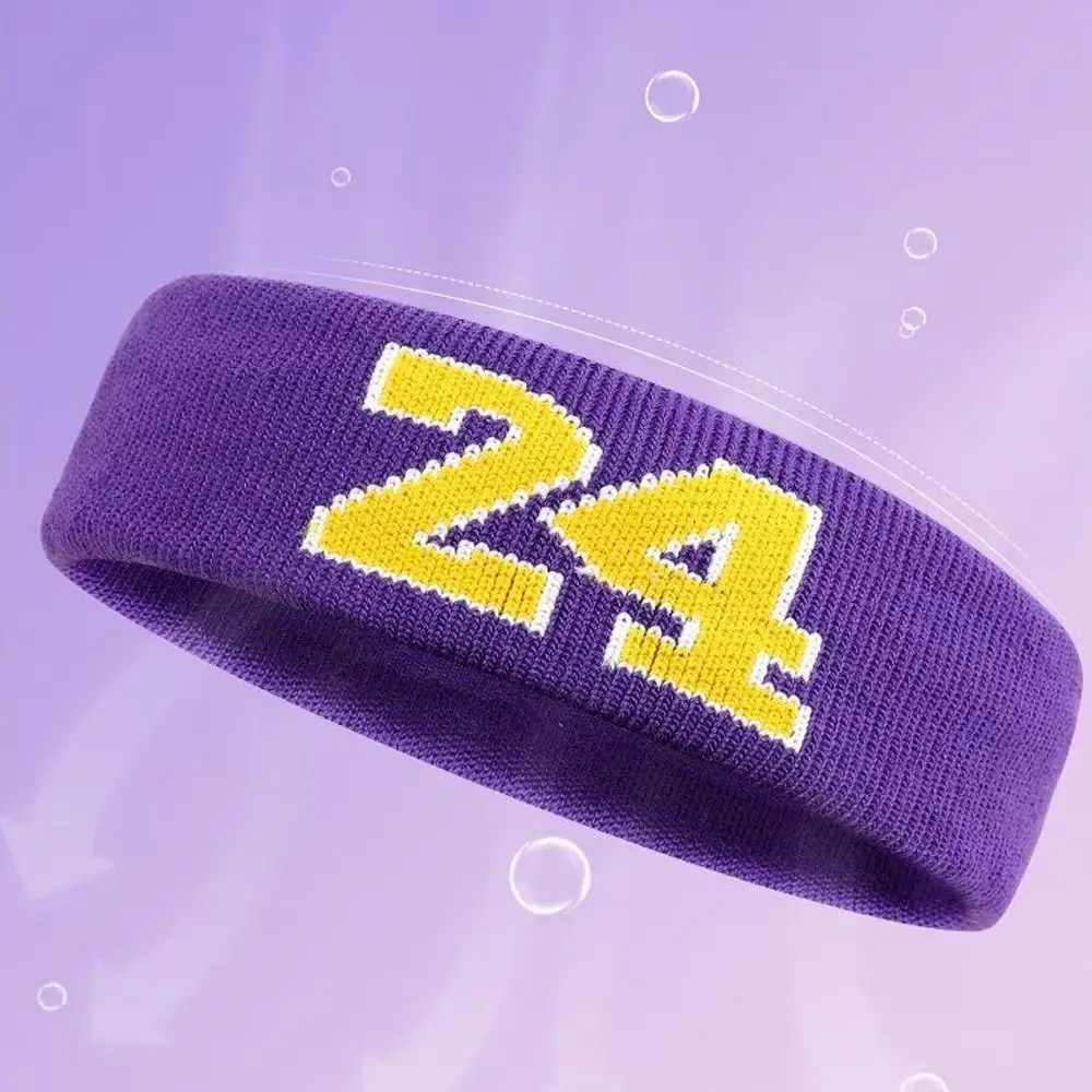 Sweat-Absorbent Basketball Headband Elastic Cotton Running Headband Elastic Breathable Cotton Sports Headband Kobe