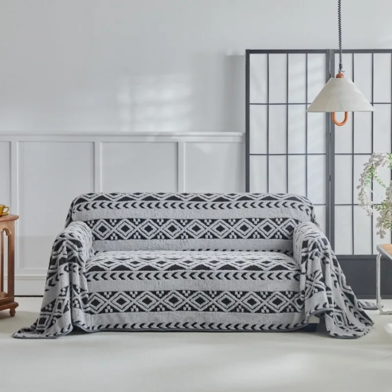 1 Piece of Plush Soft Sofa Towel, Multi Size Furniture Dust Cover, Machine Washable Warm Cover Blanket