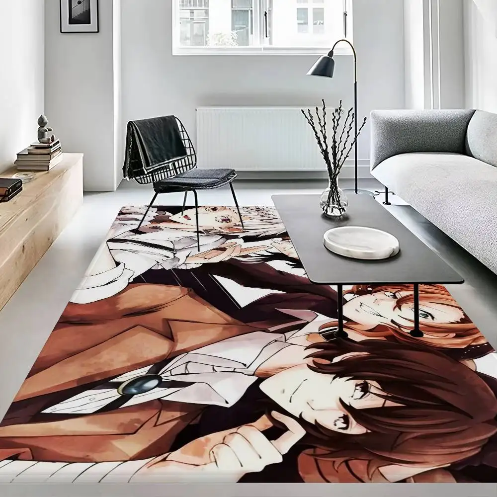 Bungo Stray Dogs Kitchen Mat Anti-slip Absorb Water Long Strip Cushion Bedroon Mat Hotel Decor Mat