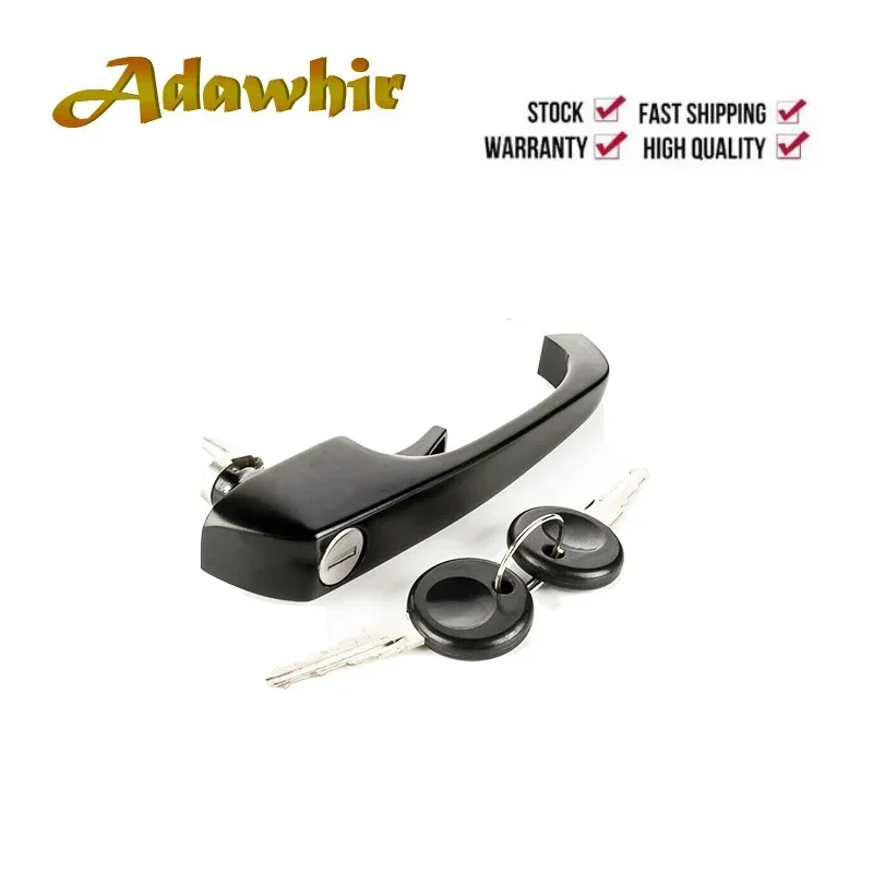 For VW LT DOOR HANDLE FRONT LEFT RIGHT 281-363 BLACK 251837205B WITH 2 KEYS 251837205H 113837205MS