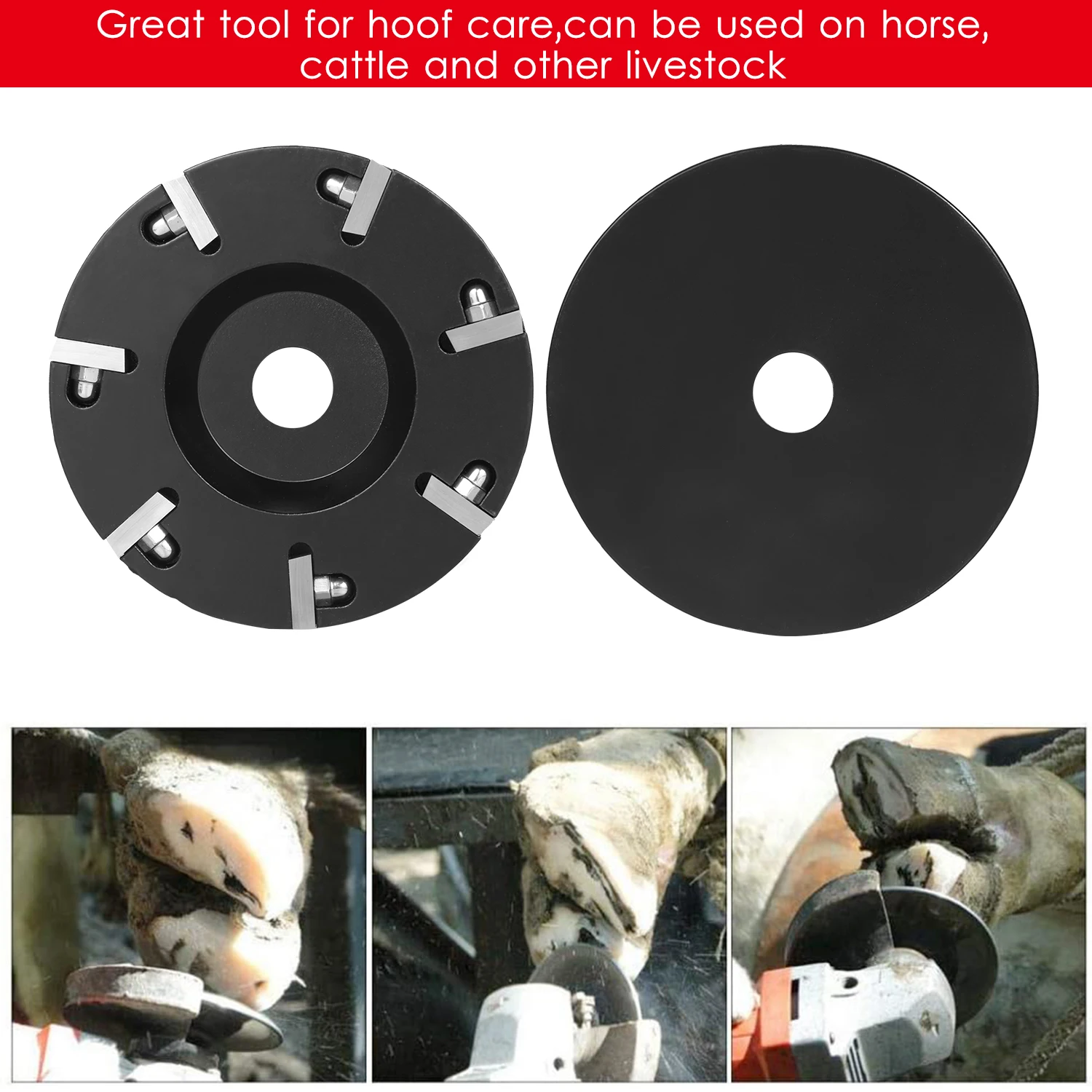 Livestock Hoof Trimming Disc Plate Hoof Trimming Discs Hoof Grinding Discs Claws Hoof Care Tool For 100mm angle grinder