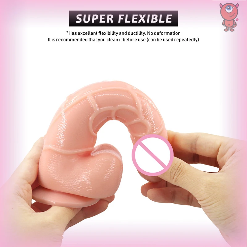 Sex Product Sex Toys Soft Flesh Dildo Realistic with Suction Cup Sucker Big Artificial Penis for Women Female Masturbator Adult