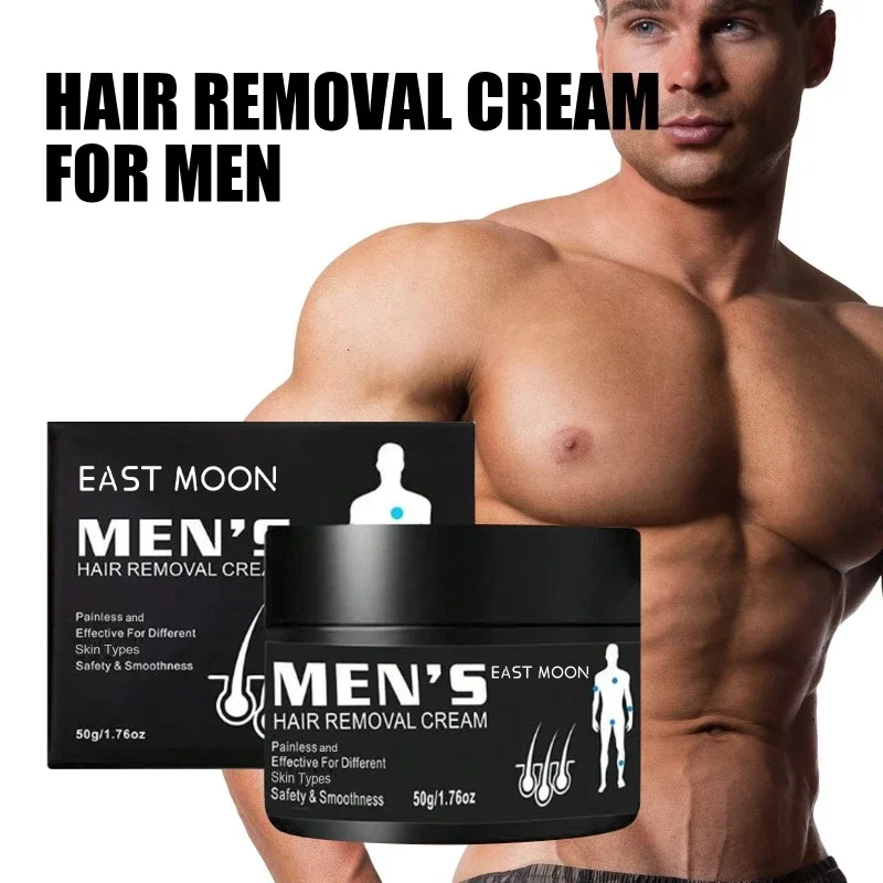 50g Men Hair Removal Cream Fast Remove Armpit Leg Hair Cleaning Skin Gentle Non-irritating Smooth Body Skin Beauty Health Care