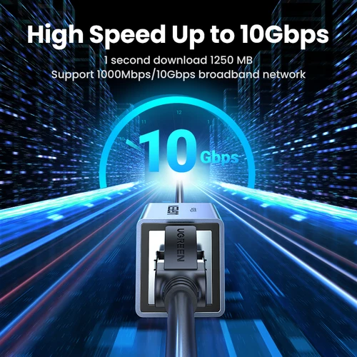 Imagen 2 del producto UGREEN-extensor de red RJ45, adaptador de Cable Ethernet de 10gbps para Cat8 Cat7 Cat6, Gigabit hembra a hembra