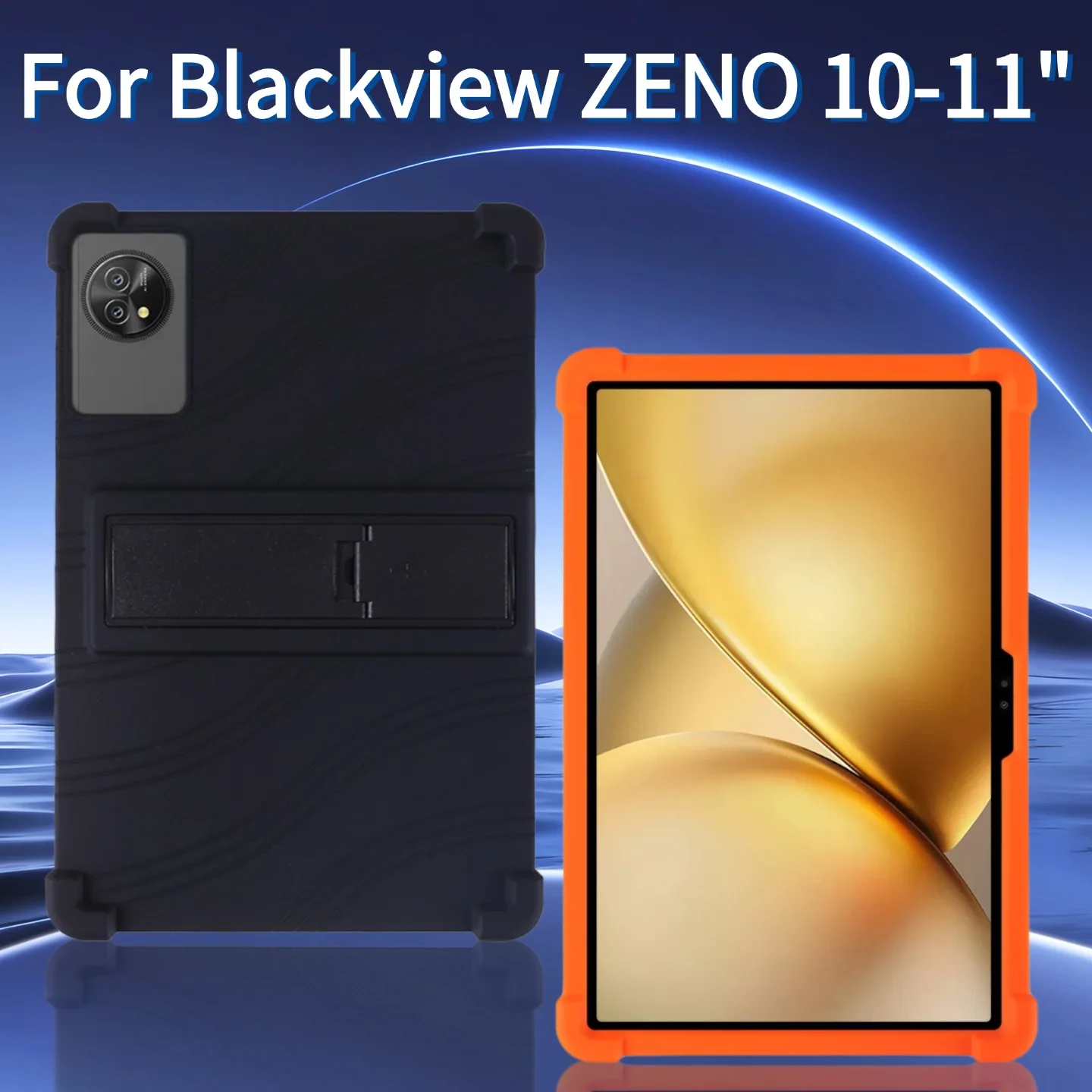 Case for Blackview ZENO 10 Tablet 11 Inch Tablet, Kids Friendly Soft Silicone Adjustable Stand Cover Protective Sleeve