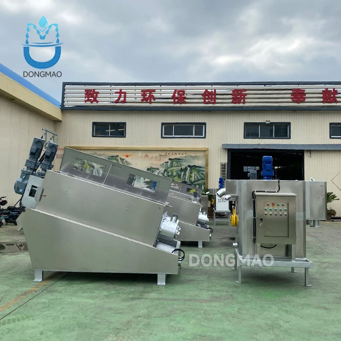 New Food Beverage Factory Sludge Process Screw Press Dewatering Machine 95%-99% Inlet Moisture Content Farm Engine Motor