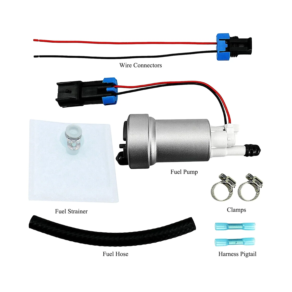 535Lph F90000295 Fuel Pump & 400-1168 Install Kit E85