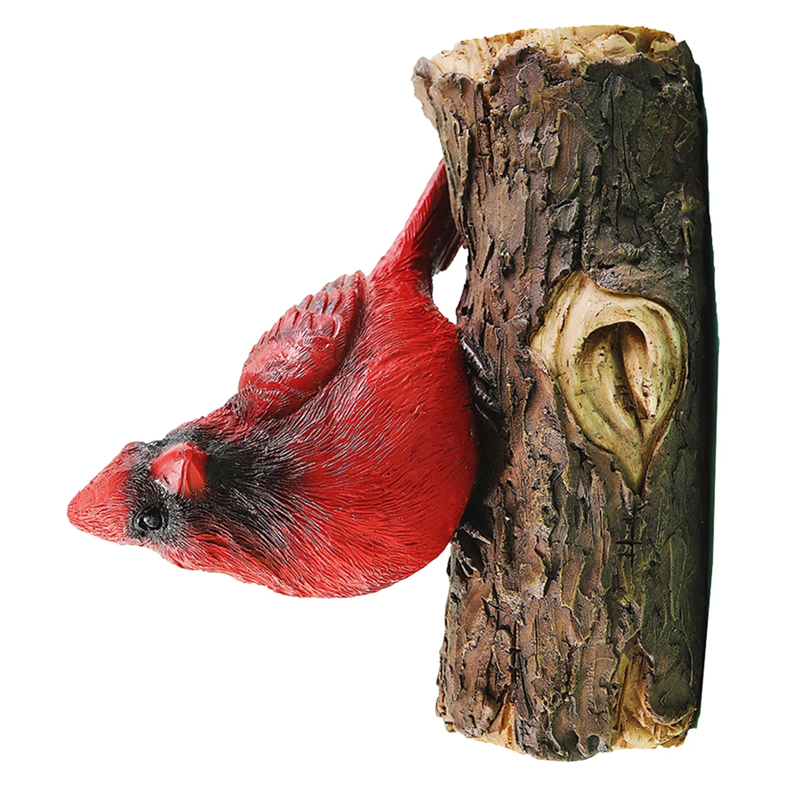 

1pc Resin Red Ornament Bird Decoration Hanging Pendant For Decoration Yard Bird Art Craft Outdoor Decor Pendant
