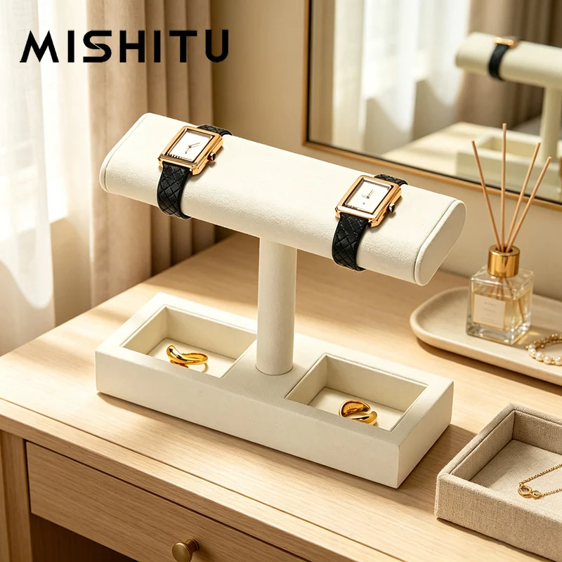 MISHITU T-shaped Watch Stand Watch Storage Display Bracelet Rack Jewelry Display Stand Home Wrist Watch Storage Rack Organizer