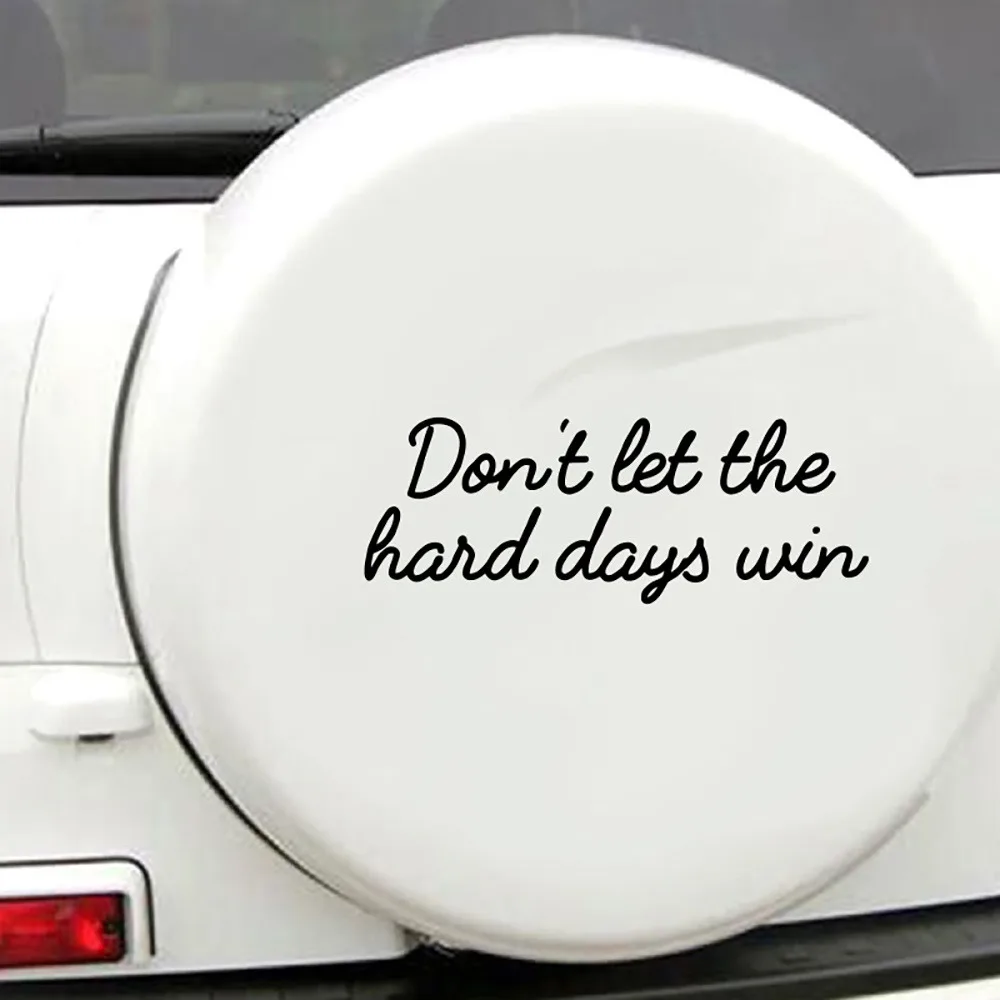 

Cartoon don't Let The Hand Days Win Stickers For Cars Creative Vinyl Sticker On Car Stickers And Decals Window Sticker