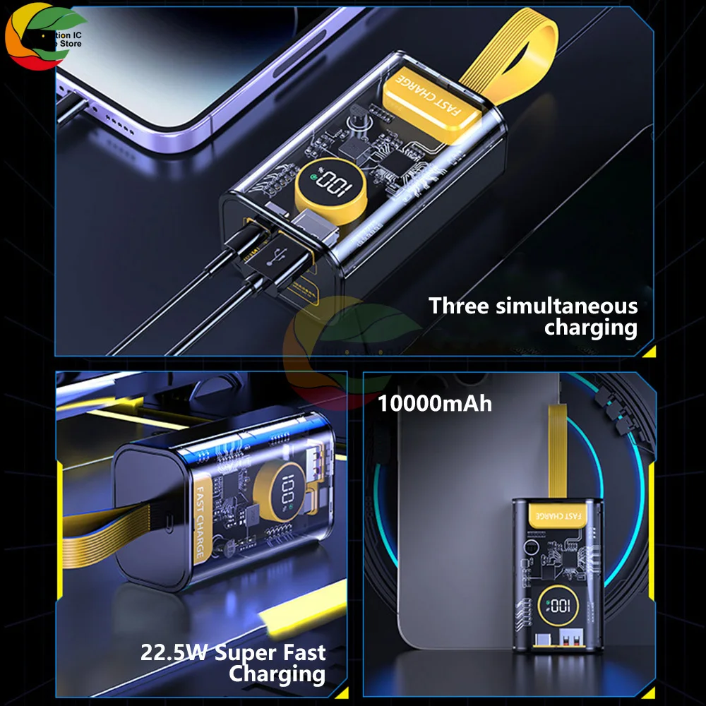 Imagem -03 - Banco de Potência Portátil Universal para Smartphone Caixa de Banco de Potência Faça Você Mesmo Estojo de Carregamento Rápido Usb Confiável 22.5 w 18650