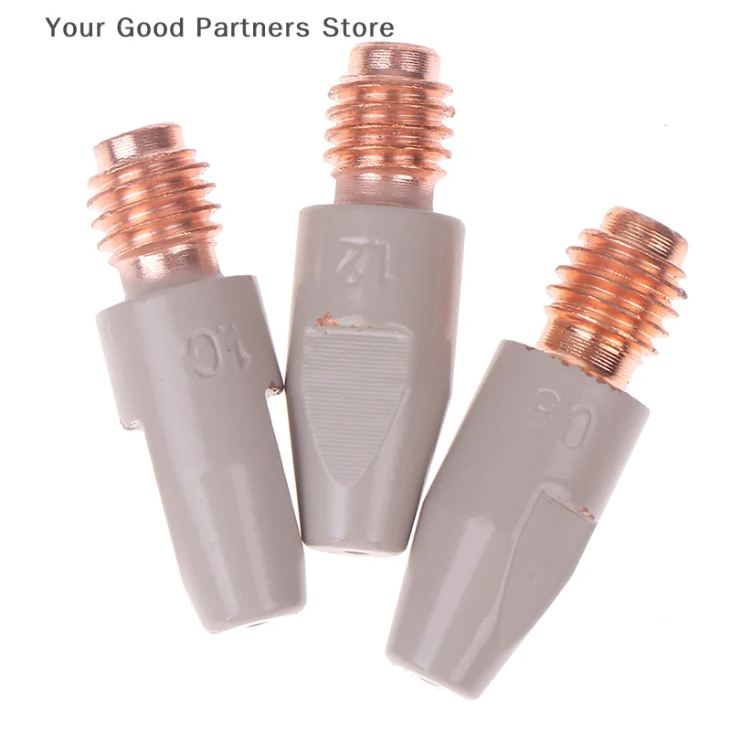 MIG 36KD Welding Contact Tips New Coating Protect 30mm M8 Gas Nozzle Tip 0.8/1.0/1.2mm MIG Welding Torche Welding Tool Parts