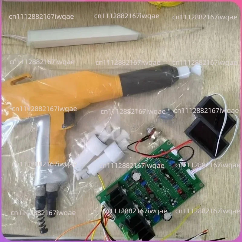 Kit de coque de pistolet de peinture électrostatique manuel, adapté aux pistolets de pulvérisation de poudre, comprenant le corps du pistolet et la cascade modulaire HV.