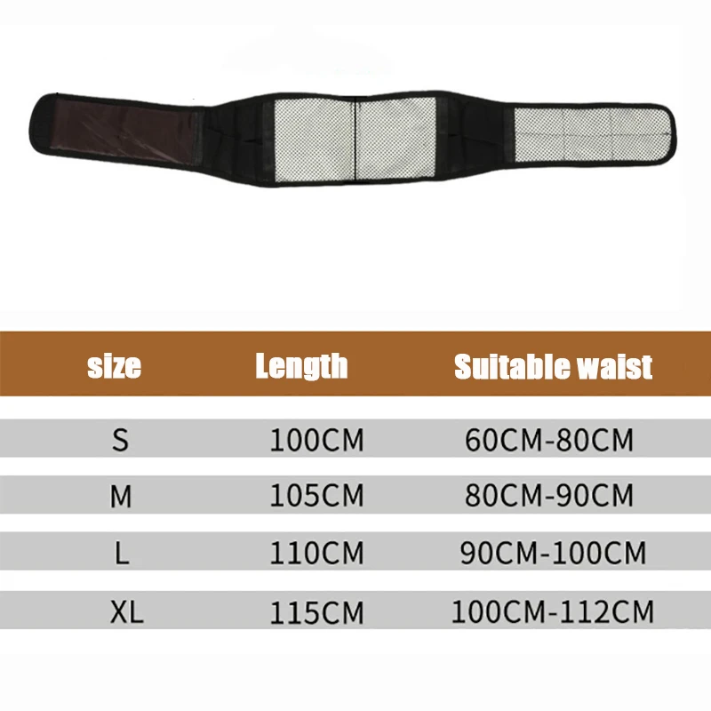 Cbmmaker Регулируемый турмалиновый самонагревающийся магнитный терапевтический пояс для поддержки спины и талии Поясничный Бандаж массажный бандаж