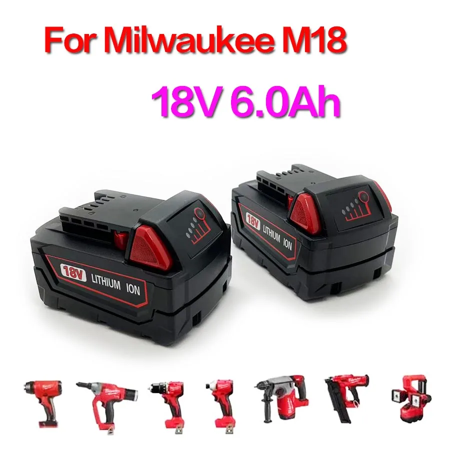 

✔ Аккумулятор для беспроводного инструмента Milwaukee M18 18 В (M18B5 XC, 48-11-1815, 2604-20 и т. д.)