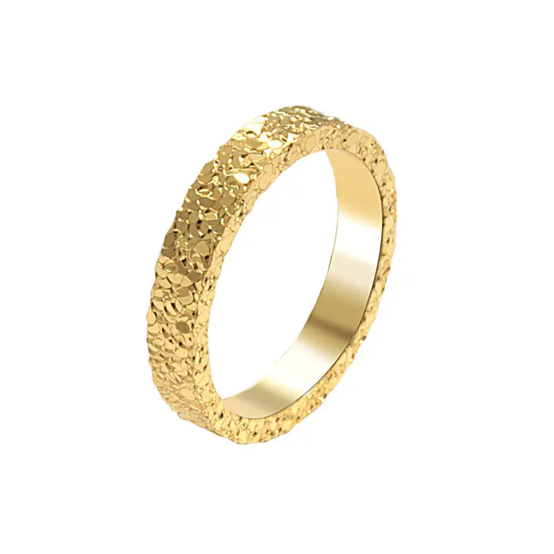 Personality Golden Raindrop Ripple Ring For Women&Men Charm Jewelry Decoration Romantic Gift 2024 ﻿
