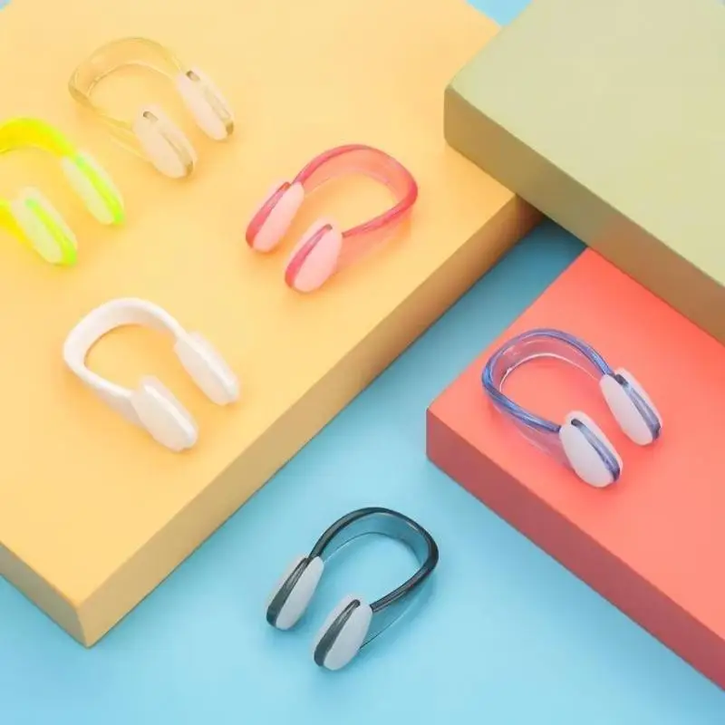 4PCS Small Size Silicone Soft Swimming Nose Clip Swim Earplug Pool Waterproof Earplug Suit Accessories For Adult Kids