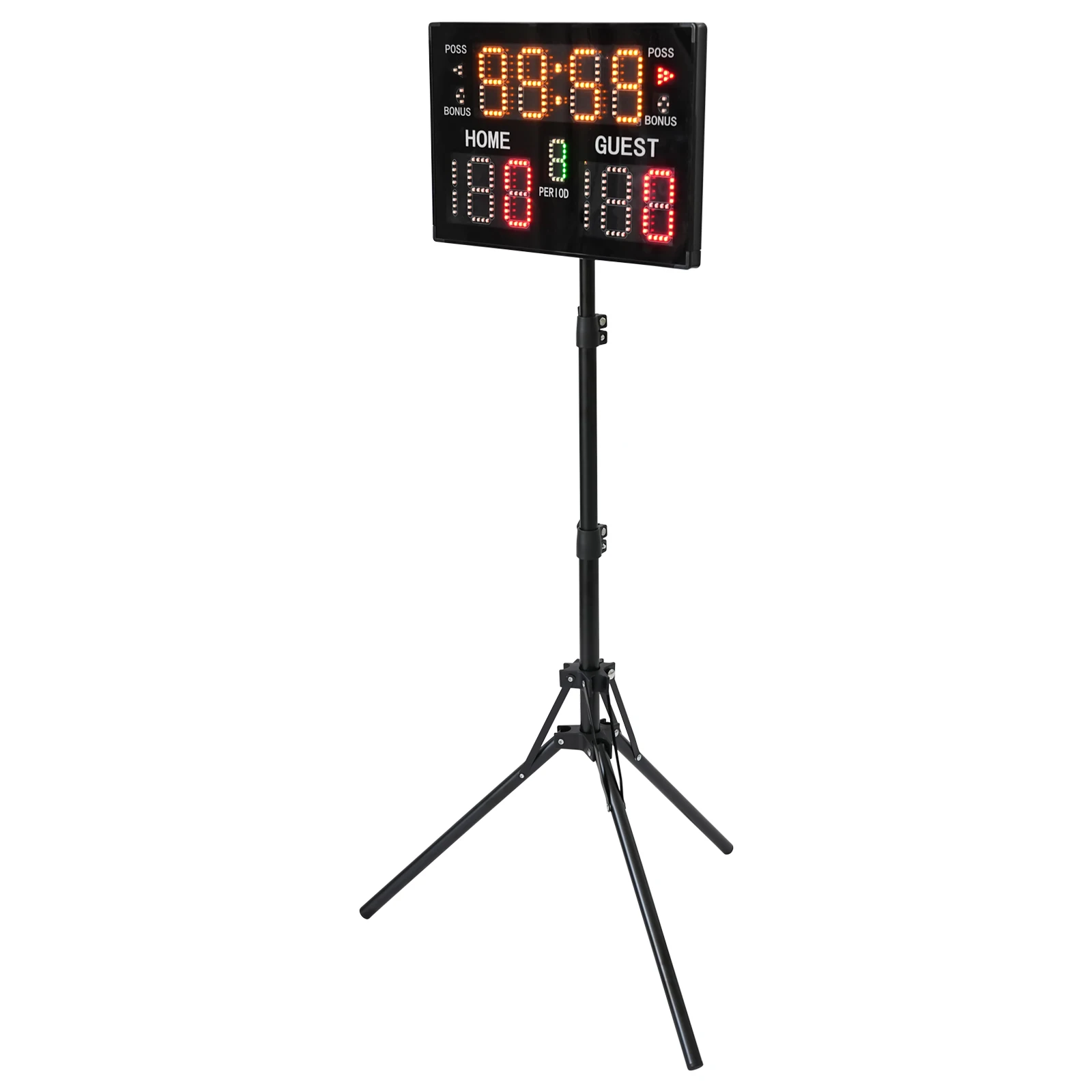 Scoreboard for Indoor or Outdoor Games Portable Tabletop Electronic Digital Scoreboards with Timer Clock Led Scoreboard