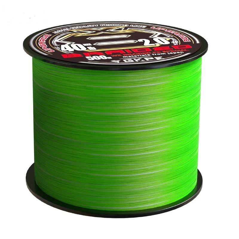 

New JAPAN 500M 300M X8 PE UPGRADE Sinking Type Braided Fishing Line 14LB-80LB Green High Stength PE Liner Carp Bass Fishing Reel