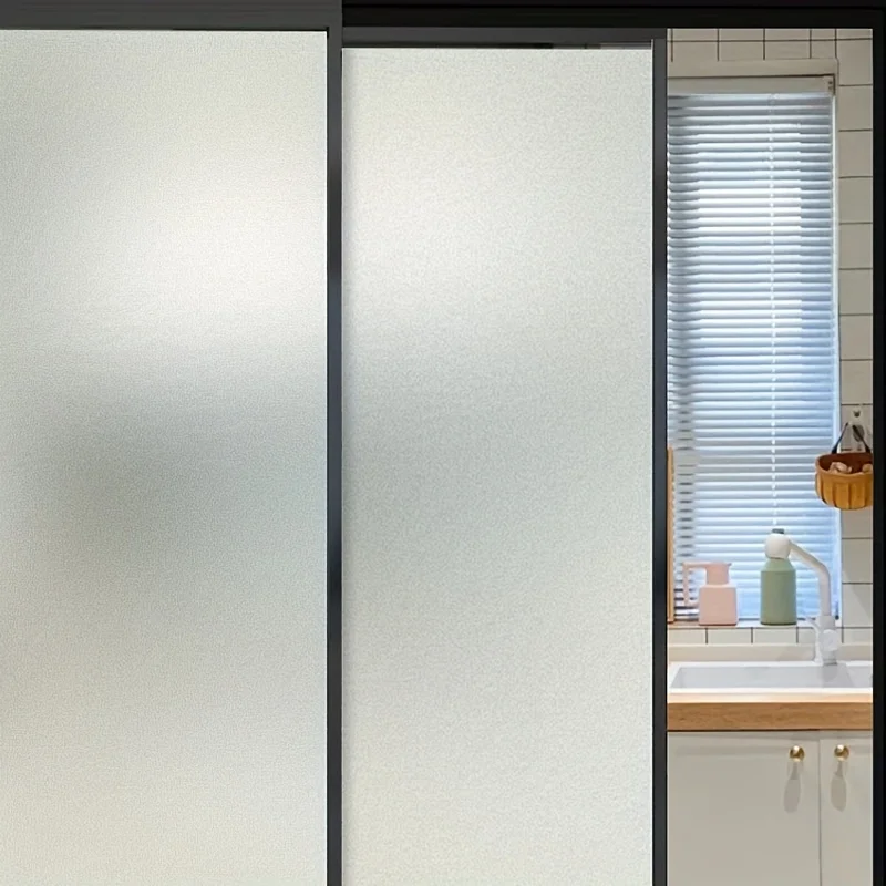Matte Textured Privacy Window Film Roll Self Adhesive Removable Sun Block UV Block Heat Block for Kitchen Bathroom