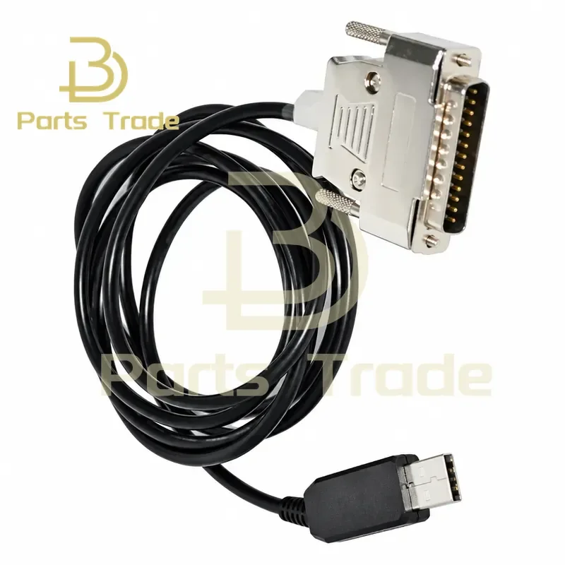 USB to DB25M or RS232 Programming Cable with FTDI Chip 25-Pin Metal Case for FANUC CNC DNC