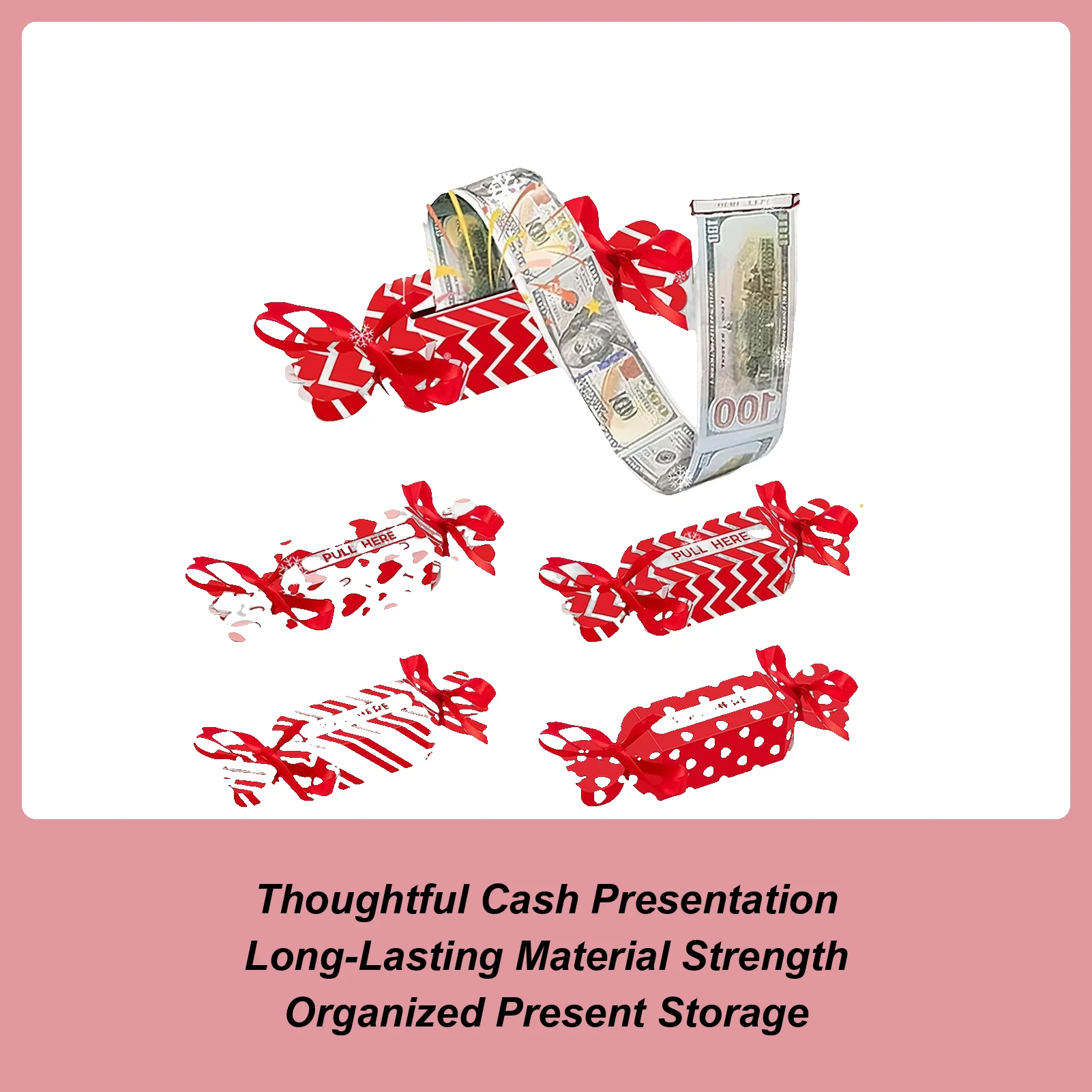 Pull Money Box For Cash Funny Reusable Party Decorations Valentines Day Pull Money Box For Mother's Day Christmas Holiday