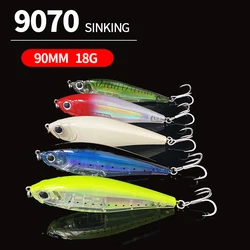 90mm 18g Sinking Pencil Fishing Lures Inshore Twitch Artificial Bait Saltwater Topwater Trout Carp Jerkbait Fishing Equipment