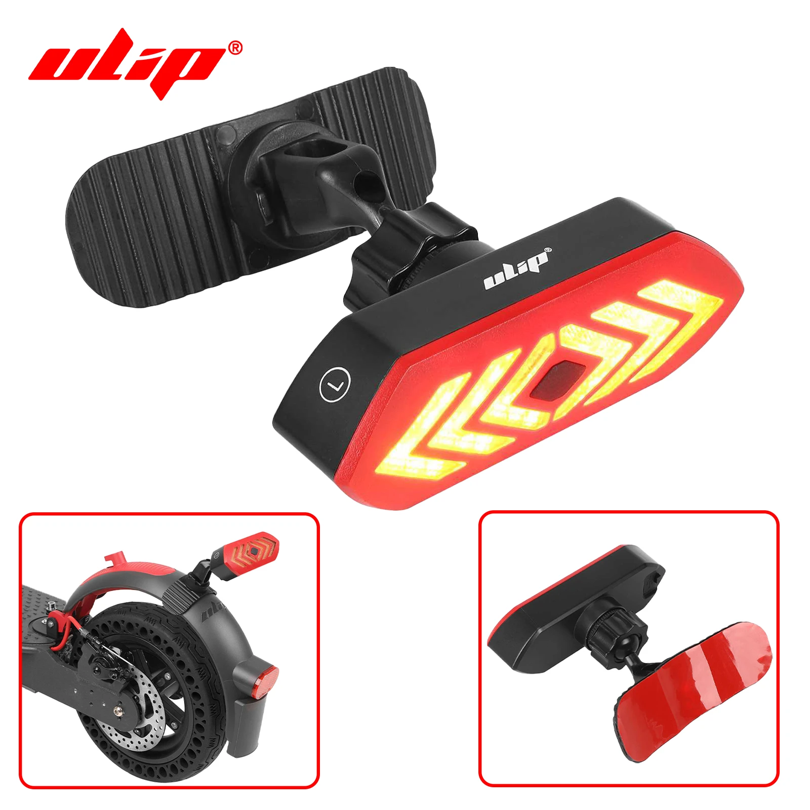 Wireless Remote Control Turn Signal Adhesive Sticker Turn Signal Light Multi-angle Rotation for Electric Scooter/Bicycles/E-bike