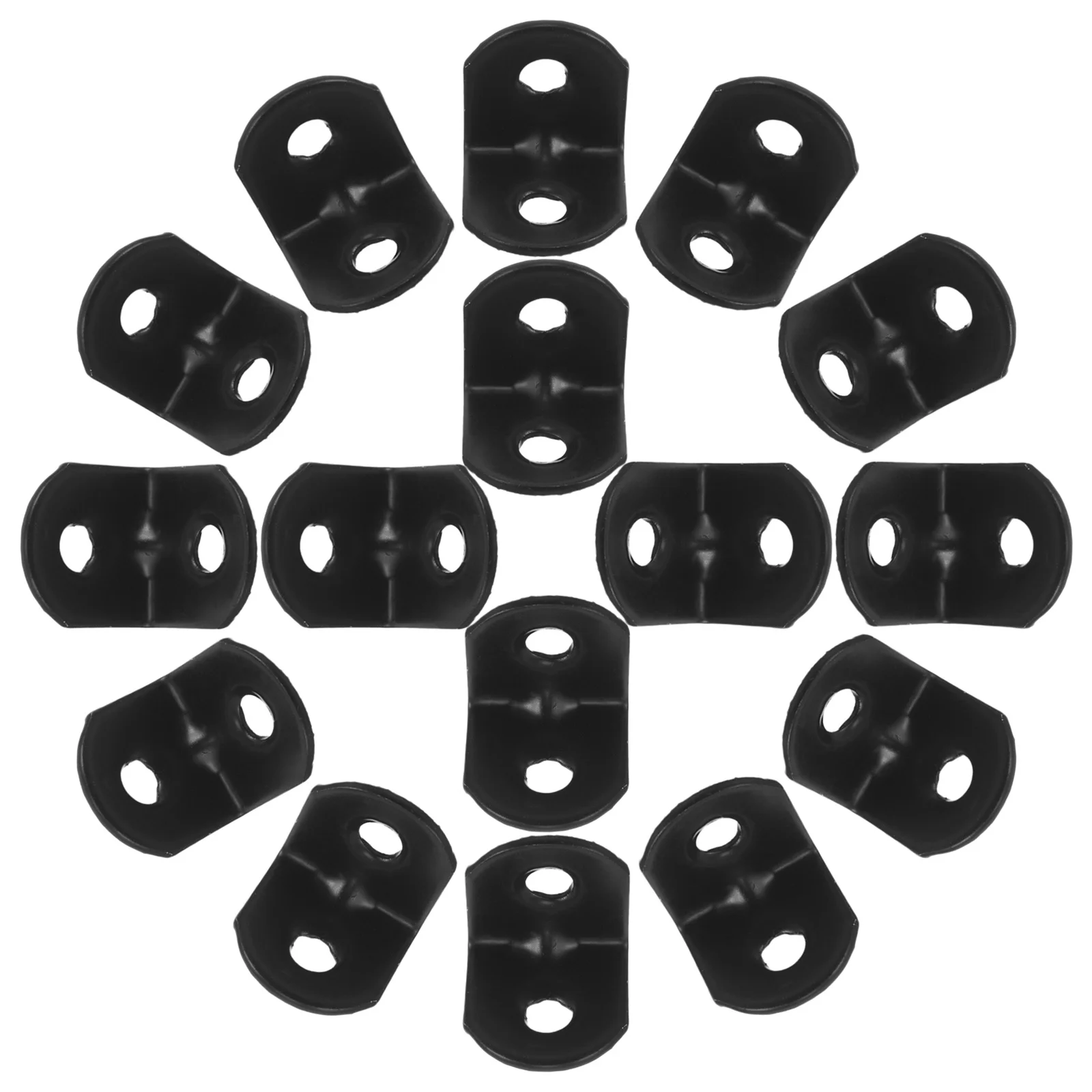 

100Pcs Black Metal L Bracket Corner Brace Heavy Duty Right Angle Shelf Support Iron Connector for Wall Mounted Wood Shelves