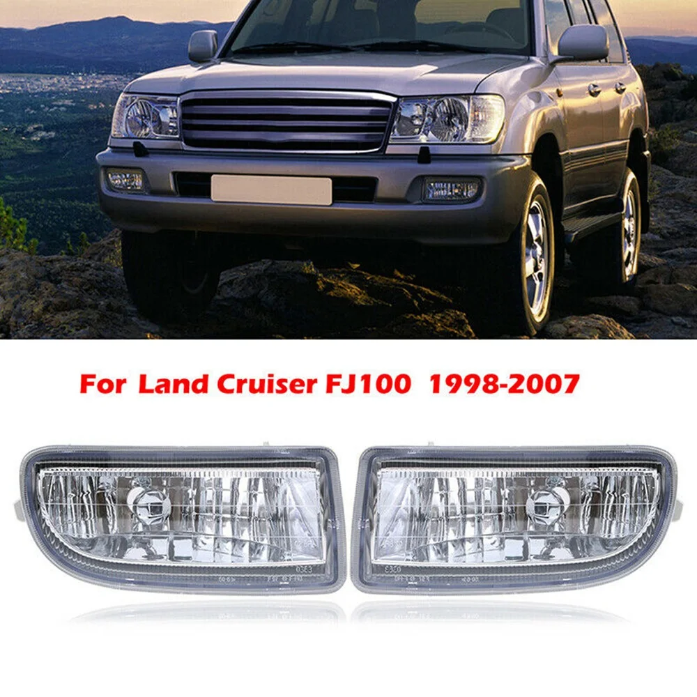 Lampe antibrouillard pour Toyota Land Cruiser, 100, LC100, FJ100, 1998-2007, lentille de lampe de conduite, 8122160042, 8121160122