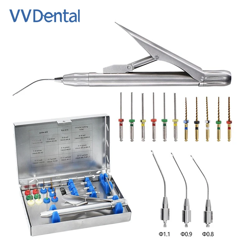 VVDental Endodontic Endo File Removal System Kit - Dental Broken File Extractor Instrument Set for Clinic Endodontic Dentistry