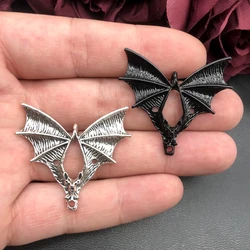 5pcs 37*40mm Retro Bat Pendant - Vampire Pendant - Hallowen Bat Pendants -  Diy Handmade Jewelry Findings