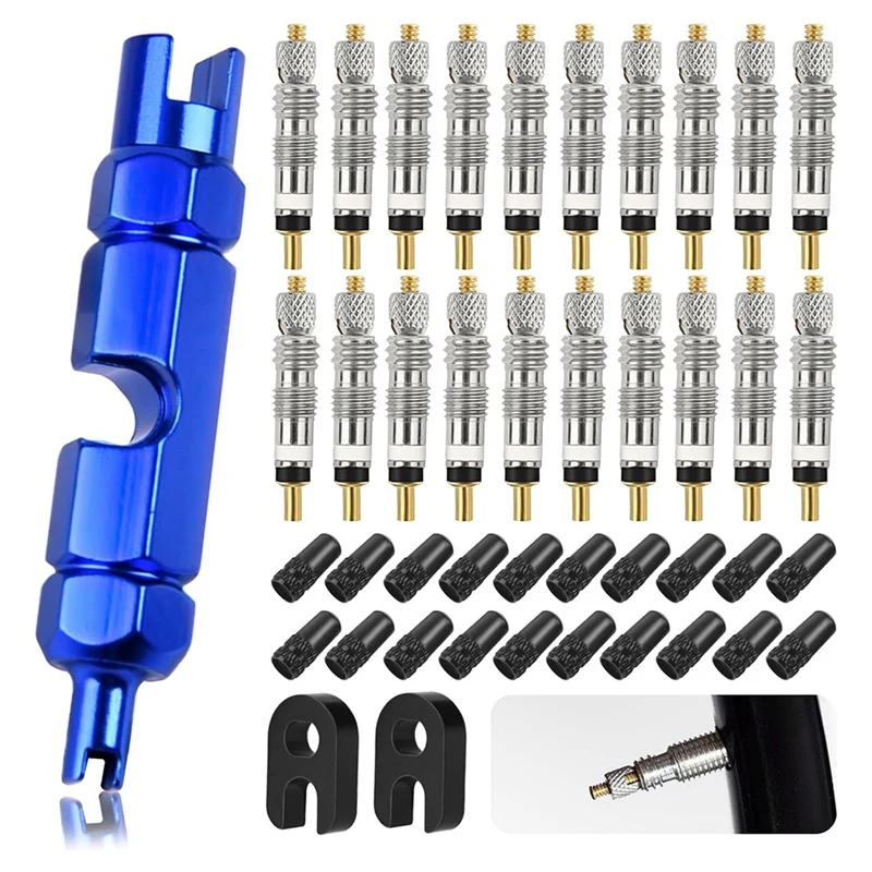 Valve Core Remover Tool Kit, Valve Stem Core For Tubeless Bike Tires Application