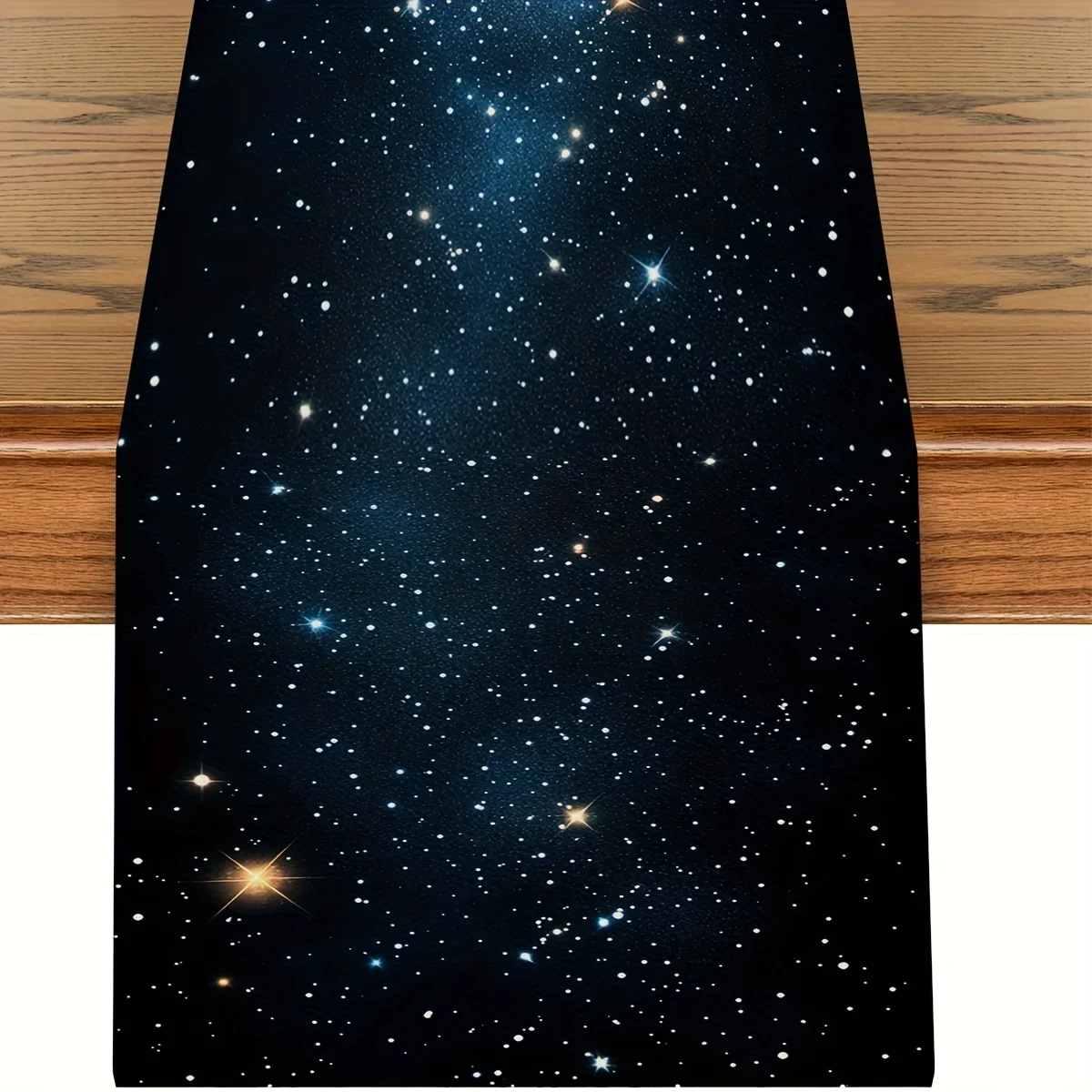 Starry Night Sky Table Runner | Vibrant Galaxy & Starry Lights Design | Home Gatherings, Kitchen, Living Room & Coffee Tables