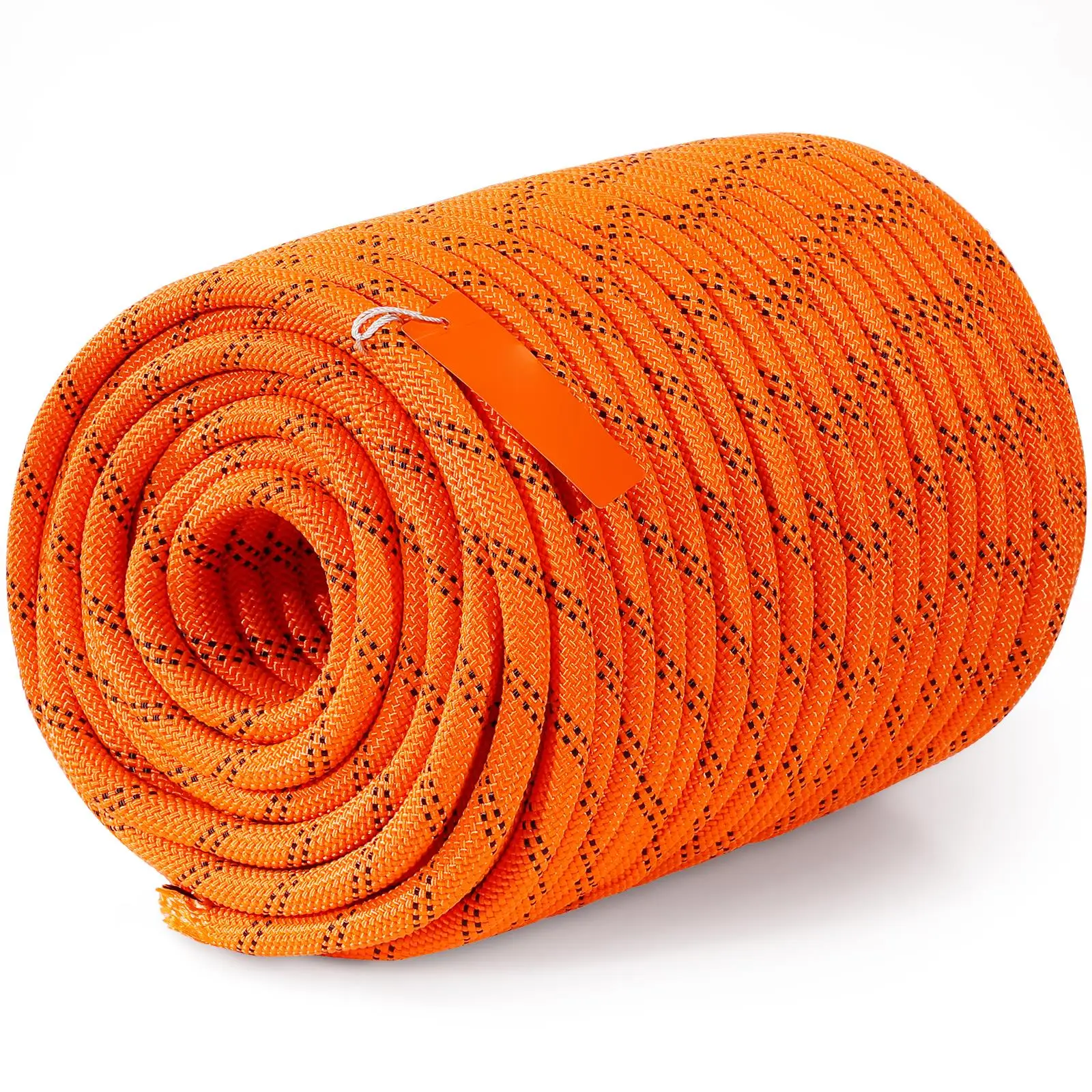 1/2 Inch x 220 Feet Dual Weave Polyester Rope 48 Strand 8000 LBS Heavy Duty Outdoor Cord for camping Swinging Rappelling and