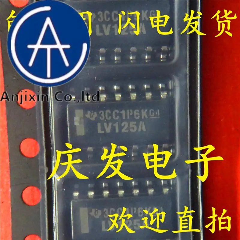 10 قطعة 100% أصلي جديد في المخزون SN74LV125ADR LV125A 74LV125A SOP14 #1