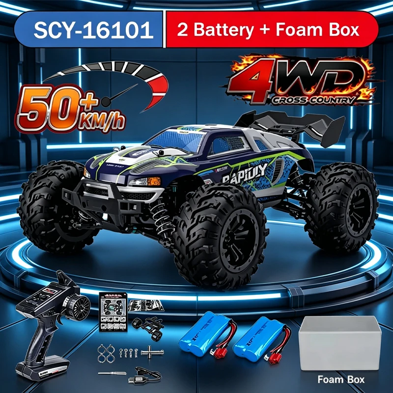 

1/16 SCY Brush Off-Road Racer 4x4 50KM/H High Speed Drifting 4WD RC Car Electric Toy for Boys And Adults
