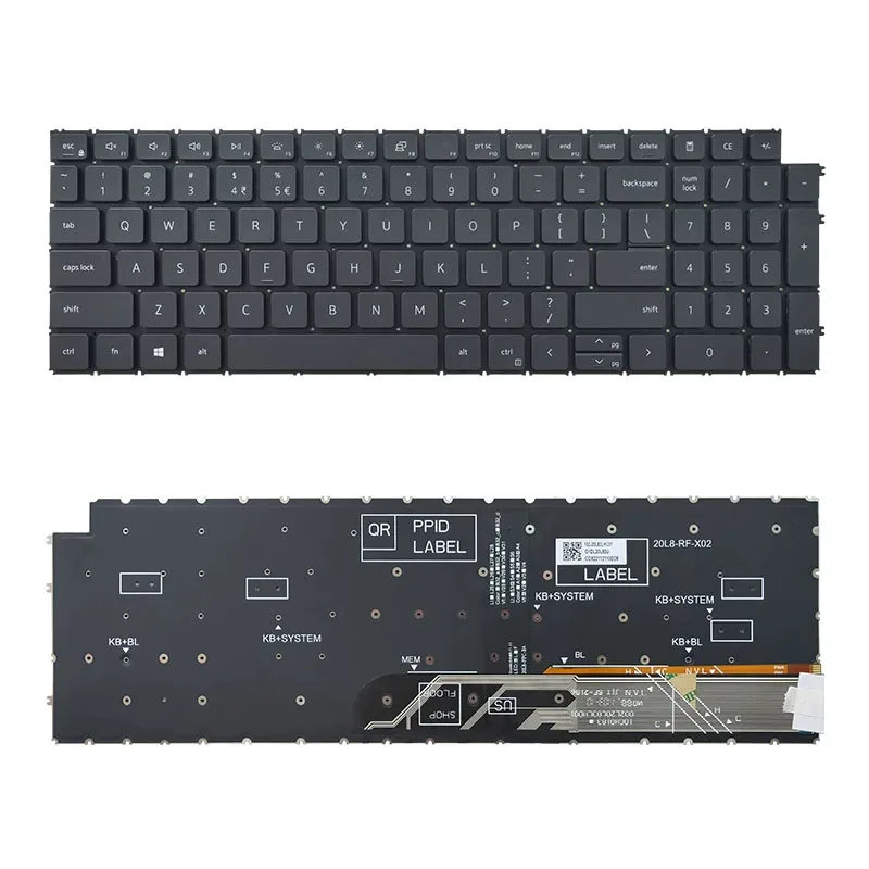 US/UK/German GR/ French FR/BR Brazilian Language Keyboard For Dell Inspiron  15 3501 3502 3505 5501 5502 5505 5508 5509 5584 559