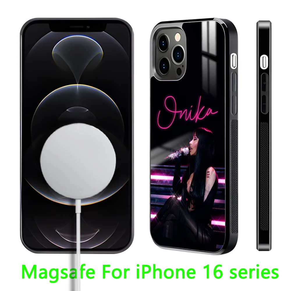 Singer N-Nicki M-Minaj Phone Case For iPhone 16 15 14 13 12 11 Pro Max Plus Mini Magnetic Magsafe Wireless Charging Cover